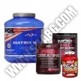 PROMO STACK MEX Matrix 10 / 5 Lbs. / MRI RED Crea7ine / MRI NO2 RED / Amix BCAA Gold 150 Caps.