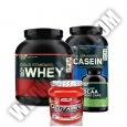 PROMO STACK ON 100% Whey Gold Standard 5 Lbs. / 100% Casein 2 Lbs. /  BCAA 1000/400 Caps / Amix Glutamine 1kg