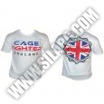 CAGE FIGHTER England Tee - White