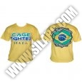 CAGE FIGHTER Brazil Tee - Yellow