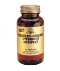 SOLGAR Антиоксиданти BILBERRY GINKO EYEBRIGHT COMPLEX 60caps