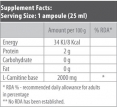 L-Carnitine 2000 / 1 Amp.