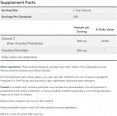 Ascorbyl Palmitate 500mg. / 100 VCaps.