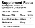 Acetyl L-Carnitine 90 Caps.