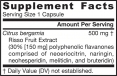 Citrus Bergamot 500mg. / 60 Vcaps.