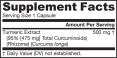 Curcumin 95 500mg. / 60 Vcaps.
