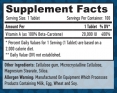 Natural Beta Carotene 20000 IU / 100 Tabs