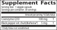 High Absorption CoQ10 100mg / 30 Vcaps.