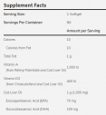 Cod Liver Oil 1000 mg / 90 Softgels