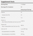 Cod Liver Oil 1000mg / 90Softgels.