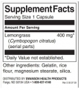 Full Spectrum Lemongrass 400 mg / 60 Caps
