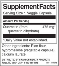 Quercetin - High Potency 475mg. / 60 Vcaps