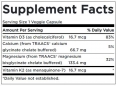 Albion Magnesium & Calcium with Vitamins D3 & K2 / 90 Caps