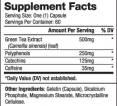 Green Tea 500 mg / 60 Caps