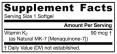 Vitamin K2 MK-7 90 mcg / 120 Softgels