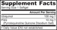 Ubiquinol+PQQ - QH-absorb® + PQQ / 60 Softgels