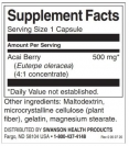 Acai Berry 500 mg / 120 Caps
