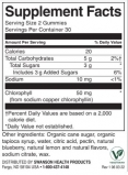 Chlorophyll Detox Gummies - Blueberry Flavored 25 mg / 60 Gummies