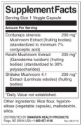 Cordyceps Complex with Reishi and Shiitake Mushrooms / 60 Vcaps