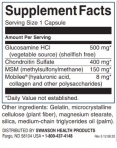 Glucosamine, Chondroitin & Msm with Hyaluronic Acid and Collagen / 90 Caps