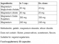 Magnesium Formula (Chelate, Citrate, Oxide) / 60 Vcaps