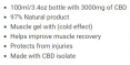 Gel Sport (Cooling) 3000 mg CBD / 0 THC / 100 ml