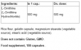 L-Ornithine 500 mg / 180 Caps