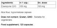 Coenzyme Q10 100 mg / 120 Caps
