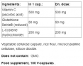 Glutathione, Cysteine ​​& C / 100 Caps