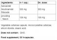 NAD+ Cell Formula Nicotinamide Riboside 300 mg / 30 Caps