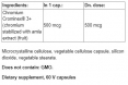 Optimized Chromium with Crominex® 3+ 500 mcg / 60 Caps