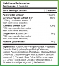 Apple Cider Vinegar 1000 mg / 180 Caps