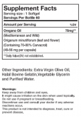 Wild Oregano Oil 300 mg / 60 Softgels