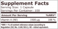 Vitamin A 5000 IU / 100 Caps