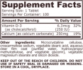 Calcium 250 with Vitamin D / 100 Tabs