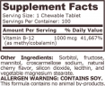 Methyl B-12 1000 mcg / 100 ChewTabs