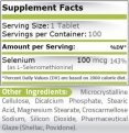 Selenium 100 mcg / 100 Tabs