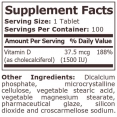 Vitamin D-3 1500 IU / 100 Tabs