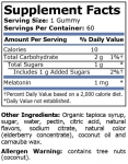 Melatonin / Strawberry Flavored / 1 mg / 60 Gummies