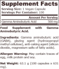 GABA 500 mg / 100 Vcaps