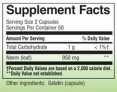 NEEM LEAF 475 mg. - 100 caps.