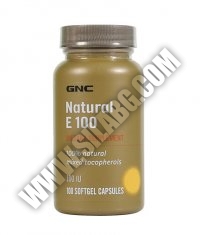 GNC Natural Vitamin E 100 UI / 100 Tabs.