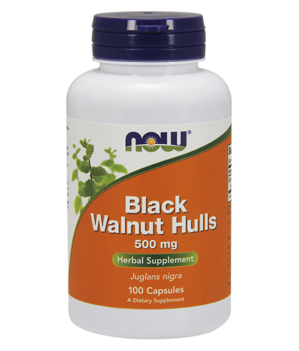 NOW Black Walnut Hulls 500mg. / 100 Caps.