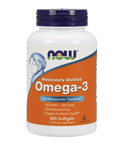 NOW Omega 3 Fish Oil 1000 mg. / 500 Softgels