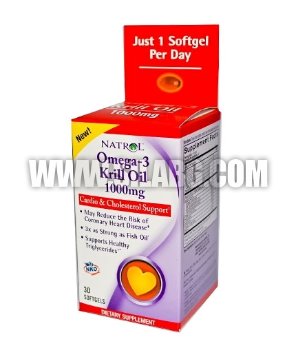 NATROL Omega-3 Krill Oil 1000mg. / 30 Softgels