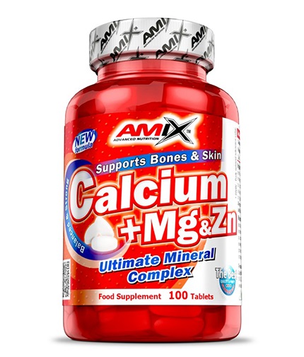 AMIX Calcium + Mg & Zn 100 Tabs.