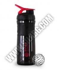BLENDERBOTTLE Sports Mixer Bottle /Black-Red/ 28oz