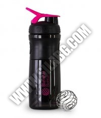 BLENDERBOTTLE Sports Mixer Bottle /Black-Pink/ 28oz
