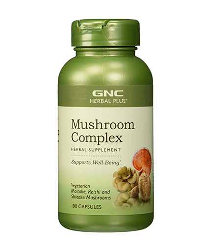 GNC Herbal Plus Formula Mushroom Complex 100 Vcaps.