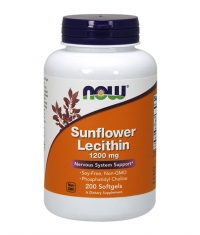 NOW Sunflower Lecithin / Non-GMO / 1200 mg / 200 Softgels